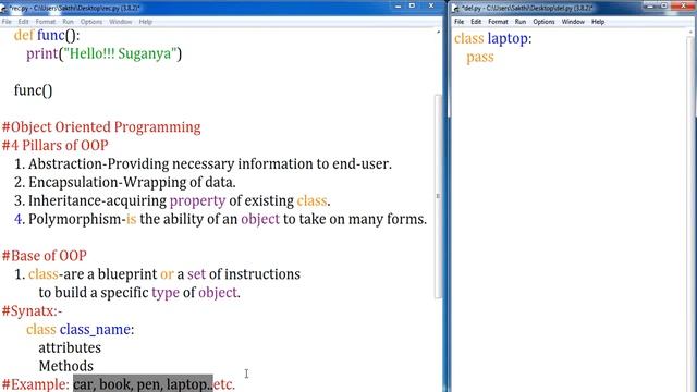 #01|  OOP in Python | Python OOP Tutorial |Python Classes and Objects | Python Tutorial