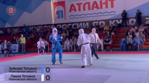 Бой за 3-е место на XIV Кубке России по кудо в категории до 220 ед. Зубкова vs Левая.mp4