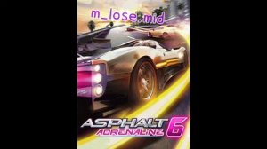 Asphalt 6 OST - Mathieu Vachon/Jorge Peirano - m_lose (Java)