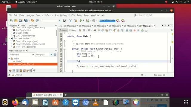 How to find the minimum and the maximum number in java
