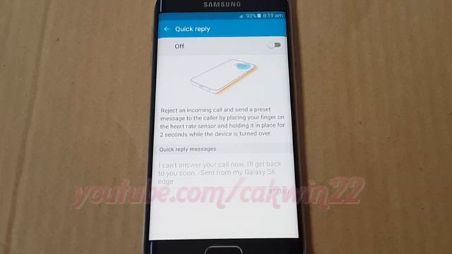 Android : How to enable or disable edge quick reply in Samsung galaxy s6 edge смотреть онлайн