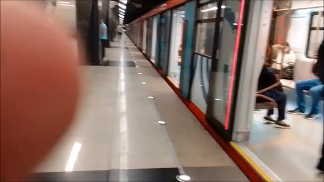 Электропоезд 81-775/776/777 "МОСКВА-2020" №01,станция метро Петровский Парк,Большая Кольцевая линия смотреть онлайн