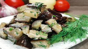 ??МАРИНОВАННЫЕ баклажаны как грибы! Сьедаются мгновенно!