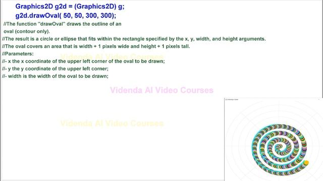 Java Animation and source code - Draw Circles, Ellipses, Spiral, Paint, JFrame, Geometry - Lesson 1 смотреть онлайн