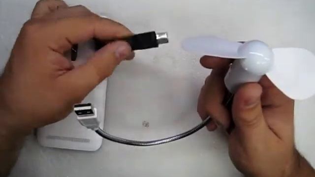 USB вентилятор запускаем от телефона!!!