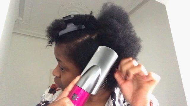 HOW TO BLOW DRY NATURAL HAIR FAST, DYSON AIRWRAP ON NATURAL 4C HAIR смотреть онлайн