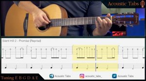 Как играть Silent Hill 2   Promise Reprise на Гитаре