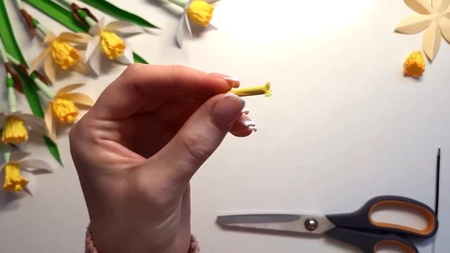 НАРЦИССЫ из бумаги как настоящие. Весенний букет своими руками смотреть онлайн