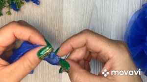 Шикарные пышные школьные  бантики из органзы