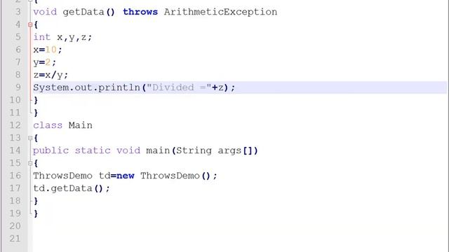 4BCA Java Programming(Throw,Throws,finally Exception) смотреть онлайн