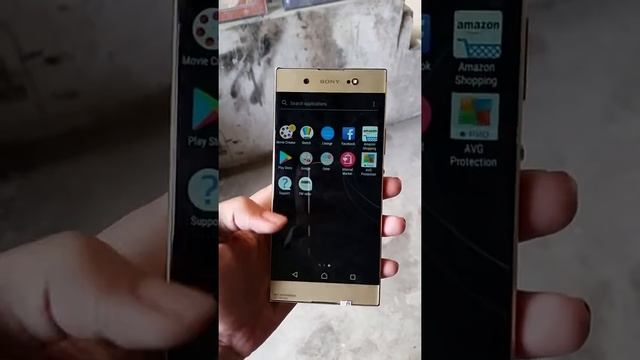 Sony Xperia XA3 ultra On Hand Look And Fingerprint.