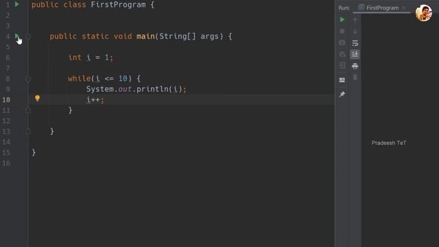While loop in Java | Tamil | loops in Java