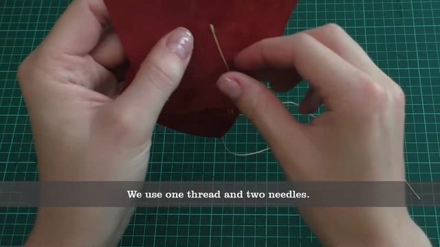 Ручной седельный шов VS машинный шов/Saddle stitch VS Sewing Machine Stitch (ENG sub) смотреть онлайн