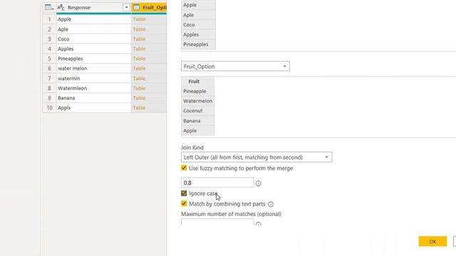 Power BI - Fuzzy Matching