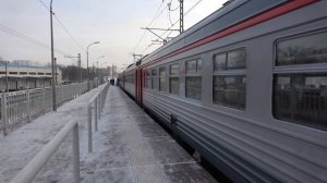 Электропоезд ЭТ2М-111 платформа Подрезково