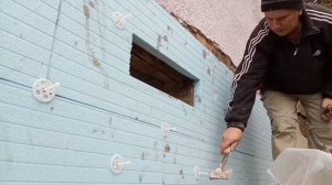 Утепление - как прибивать пенопласт зонтиками