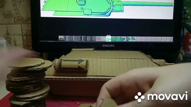 Как сделать танк т 34 из картона смотреть онлайн