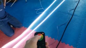 Эксперимент с лентой RGB и витой парой.