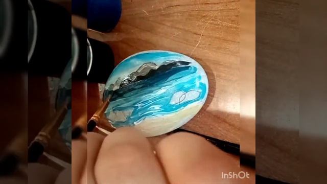 Мастер-класс по росписи морского камня акриловыми красками. смотреть онлайн
