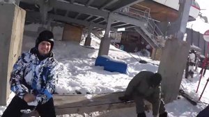 Эльбрус в декабре. Катаемся на сноуборде.