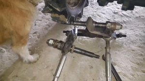 самоденьное крепление трёх точечной навески на японский мини трактор кубота в1200. установка фрезы.