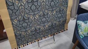 Шикарные римские шторы на подкладке с кантом.