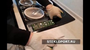 замена стекла на варочной панели ARISTON с управлением