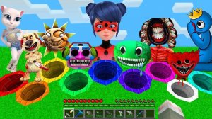 ВЫБЕРИ КРУГЛУЮ ЯМУ ЛЕДИ БАГ СИНИЙ РАДУЖНЫЙ ДРУГ БАНБАН В МАЙНКРАФТ GARTEN OF BANBAN