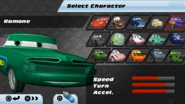 Cars Race-O-Rama All Characters [PSP] смотреть онлайн