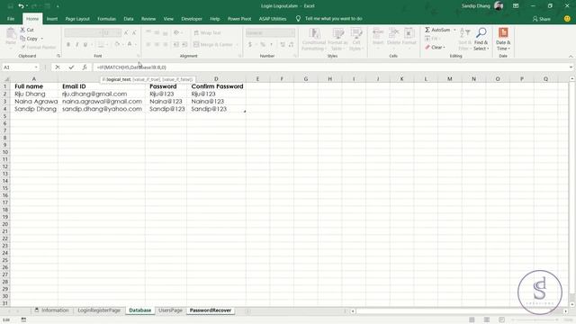Send Email Directly from Excel with cell Values - LOGIN LOGOUT Application Part 2 - Recover OTP смотреть онлайн