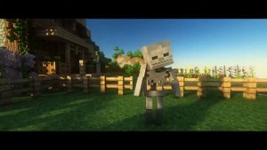 Клипы Minecraft   Скелет поет