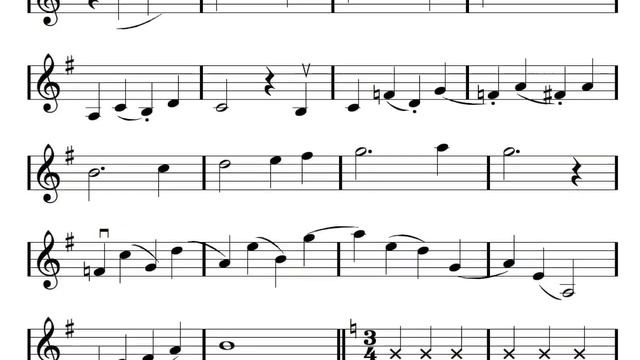 Sight Reading Practice #2 for Violin and other G clef instruments смотреть онлайн