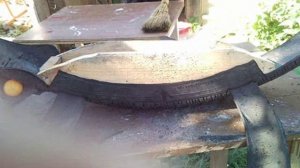 Как сделать поделку из шины - крокодил. Мастер класс