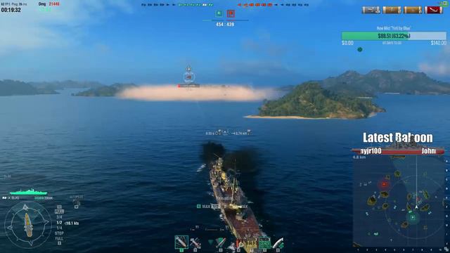 World of Warships - How To Hunt Bensons - Ibuki Gameplay смотреть онлайн