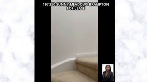 NEW LISTING! 197-250 SUNNY MEADOWS BLVD | 2-Storey Townhouse- Brampton