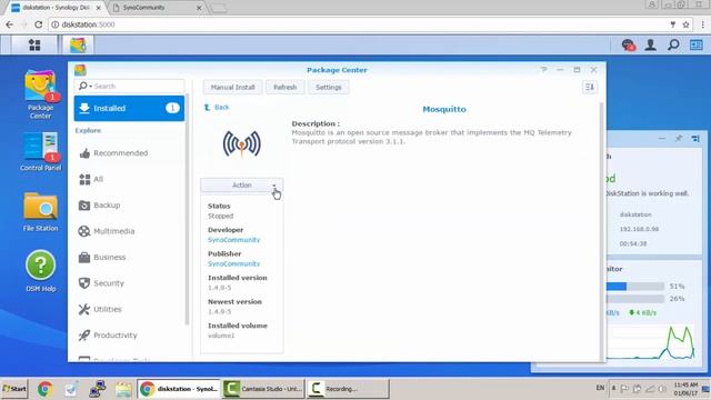 Installing Mosquitto (MQTT) broker on Synology NAS смотреть онлайн