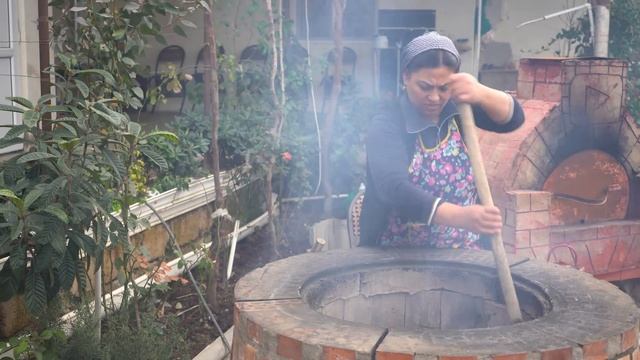 Amazing Cooking Steert Food: Uzbek Namangan Kosa Samsa in Tandoori - Snow Village смотреть онлайн