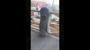 КРАСИВЕЙШАЯ  БЕСЕДКА ! Вот ,что получилось на старом фундаменте !арт бетон##ремонт #art#creative