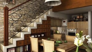 Как использовать пространство под лестницей | Практичные интерьерные решения //12+