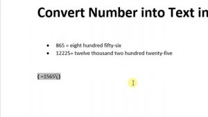 how to convert number to words in excel | how to convert number to words in word in rupees in Hindi