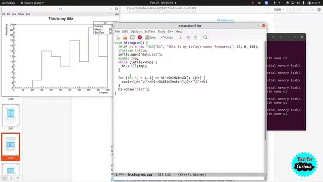 CERN ROOT Tutorial 6: Plotting Histogram using a Datafile and Random Number Generator смотреть онлайн