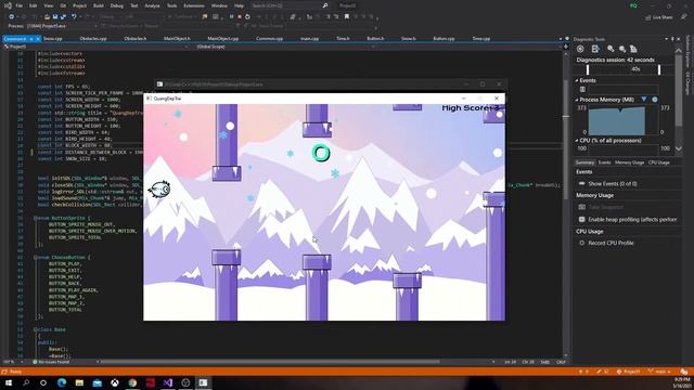 Flappy Monster pro INT2215 22 (made with SDL2.0 and C++) смотреть онлайн