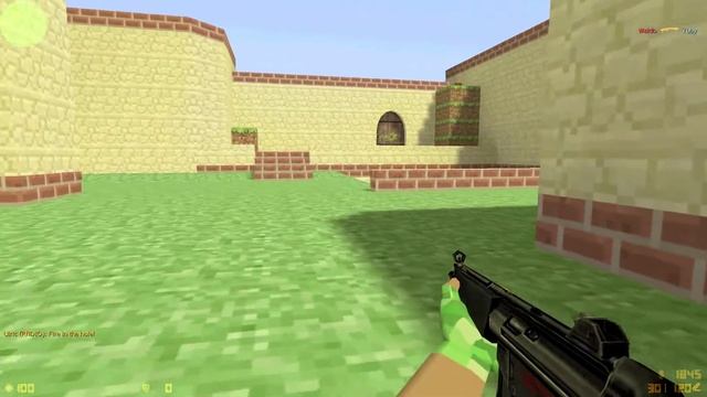 Counter Strike 1.6 - Minecraft Edition - Must see!! смотреть онлайн