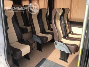 Переоборудование Форд Транзит L3H2 из грузового фургона в микроавтобус категории Д для большой семьи