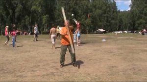 Белояр работа с палкой.