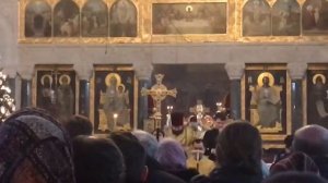 Символ Веры, Киево печорская Лавра, трапезный храм, новогодняя ночь, литургия 2018 - 2019