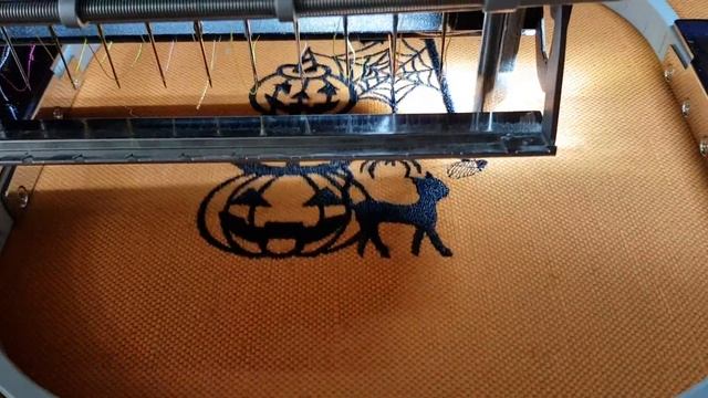 Silhouette Halloween Machine Embroidery Design - 7 sizes