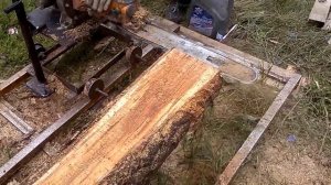 Самодельная пилорама.Двигатель 2-СД+ мото пила Дружба.