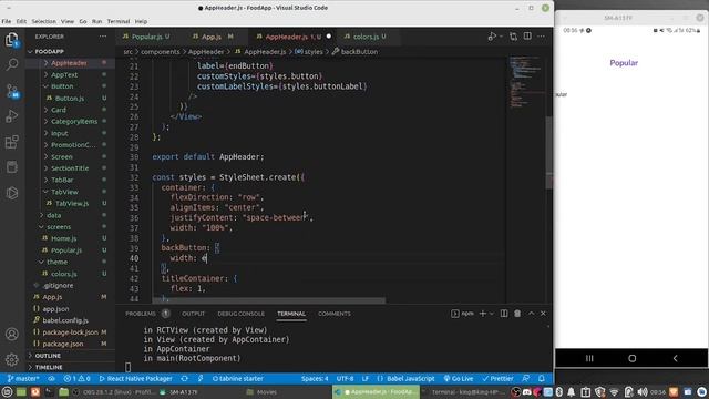 React Native Tutorial 2023 | React Native Food App | Popular Page смотреть онлайн