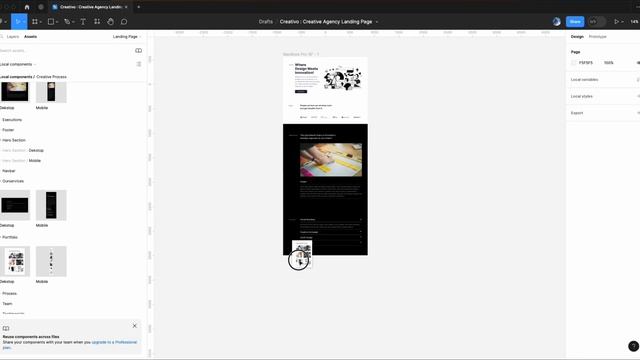 Creative Agency Landing Page Figma Template смотреть онлайн